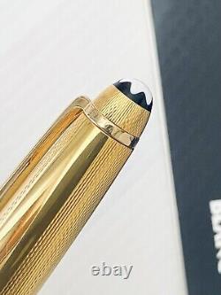 Montblanc, Solitaire, Barley, Roller Pen, Gold Plated, Like New, In Box