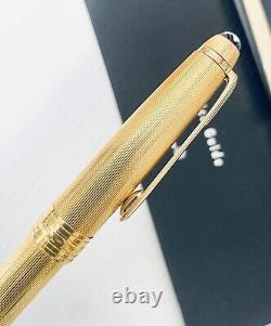 Montblanc, Solitaire, Barley, Roller Pen, Gold Plated, Like New, In Box