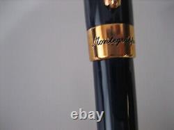 Montegrappa Fortuna Rose Gold Navy Blue Ballpoint Pen