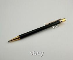 Must De Cartier Trinity Black Gold Plated Ballpoint Pen