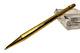 Must De Cartier Trinity Lined Gold Ballpoint Pen With Twist Mechanism -pre-owned