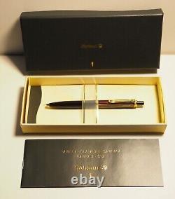 NEW Pelikan M400 Ball Point Pen Brown Stripe finish to the cap push button