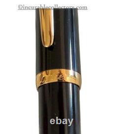 New Cartier Roadster Black Gold Fountain Pen 18 K M Gold Nib