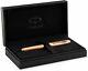 New Parker Premier Monochrome Pink Gold Rollerball Pen With Fine Black Refill