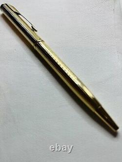 New Rolex Ballpoint yellow gold Pen With Box twist type blue ink by Parker Rare