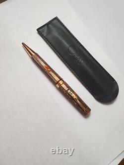 Omas Milord Arco Brown with Gold Trims Ballpoint Pen