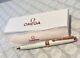 Omega Ladies Pen New In Box With Pen Pouch White And Rose Gold Colour
