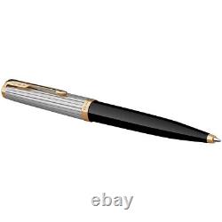 PARKER 51 Premium Ballpoint Pen Black Gold Trim NEW