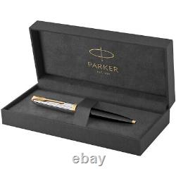 PARKER 51 Premium Ballpoint Pen Black Gold Trim NEW