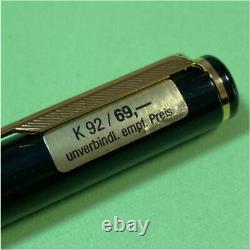PARKER Ballpoint Pen RARE Rialto K92 Dark Blue & Gold Trim with Case PM03823