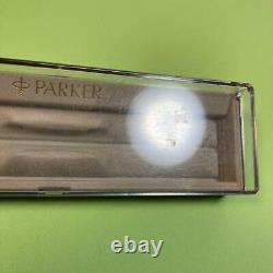PARKER Ballpoint Pen RARE Rialto K92 Dark Blue & Gold Trim with Case PM03823