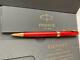 Parker Ballpoint Pen Red & Gold Trim With Box Pm0219