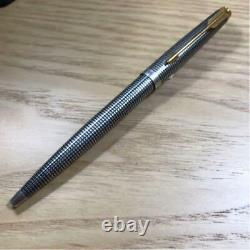 PARKER Ballpoint Pen VINTAGE Shizure 925 Sterling Silver & Gold Trim PM03812