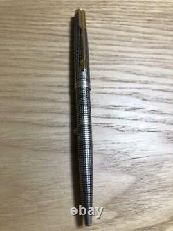 PARKER Ballpoint Pen VINTAGE Shizure 925 Sterling Silver & Gold Trim PM03812