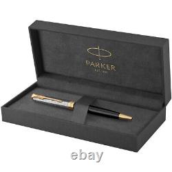 PARKER Sonnet Premium Ballpoint Pen Metal & Black NEW