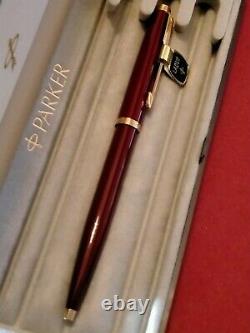 Parker 180 Lacquer Maroon Ballpoint Pen Very Rare
