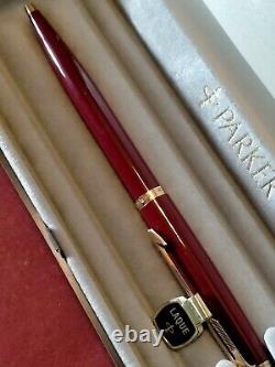 Parker 180 Lacquer Maroon Ballpoint Pen Very Rare