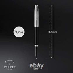 Parker 51 Fountain Pen Black Barrel With Chrome Trim Fine Nib With Black Ink Ca