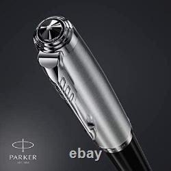 Parker 51 Fountain Pen Black Barrel With Chrome Trim Fine Nib With Black Ink Ca