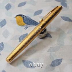 Parker 75 Gold Plated French-Grid Insignia Rollerball Pen Boxed Rare Vintage
