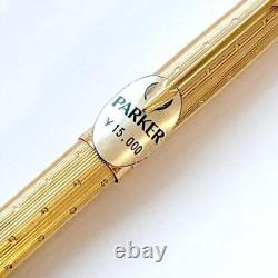 Parker Ballpoint Pen 75 Plus Vendome Gold Perle