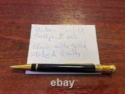 Parker Duofold Ballpoint Pen Black with Gold-Plated Trim