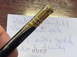 Parker Duofold Ballpoint Pen Black with Gold-Plated Trim