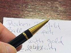 Parker Duofold Ballpoint Pen Black with Gold-Plated Trim