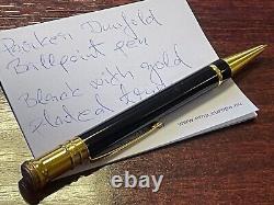 Parker Duofold Ballpoint Pen Black with Gold-Plated Trim