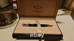Parker Duofold Ballpoint Pen, Classic Black with Gold Trim