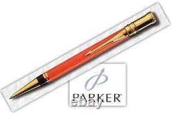 Parker Duofold Centannial MKII Orange Ballpoint Pen