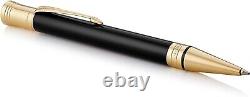 Parker Duofold Classic Black Gold Trim Ballpoint Pen #1931386