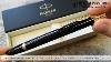 Parker Im Black With Gold Trim Ballpoint Pen 1931666 Unboxing And Laser Engraving
