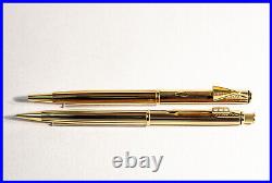 Parker Insignia Set Pencil & Ballpoint Pen in Gold & Blue Striped