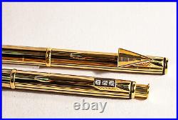 Parker Insignia Set Pencil & Ballpoint Pen in Gold & Blue Striped