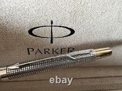 Parker Pen Sphere Silver Solid Sonnet Button Snap Laminated Gold