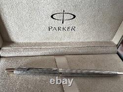 Parker Pen Sphere Silver Solid Sonnet Button Snap Laminated Gold