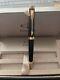Parker Premier Ballpoint Pen, Black With Gold Trim, In Box With Parker Guarantee