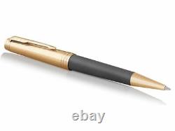 Parker Premier Deluxe Storm Grey and Gold Ballpoint Pen (1931440)