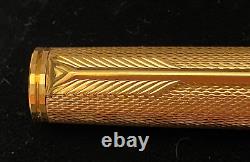 Parker Premier MkI Gold Plated Barleycorn grain d'orge rollerball pen + refill