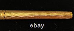 Parker Premier MkI Gold Plated Barleycorn grain d'orge rollerball pen + refill