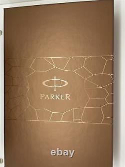 Parker Sonnet 13 Set Brown Rubber P Gold Trim Ballpoint & Rollerball Set