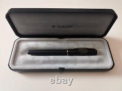 Parker Sonnet Greenwich Meridian Rollerball Matte Black lacquer with gold trim