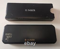 Parker Sonnet Greenwich Meridian Rollerball Matte Black lacquer with gold trim