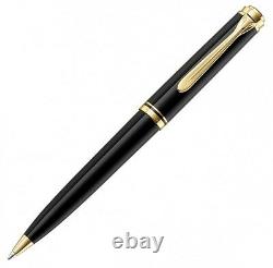 Pelikan SOUVERÄN K 800 Ballpoint Pen Black Gold Trim Medium Point -987822