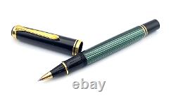 Pelikan Souveran R800 Rollerball Pen In Green Stripes Made In Germany