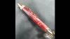 Polaris Red Ballpoint Pen With Gold Finish