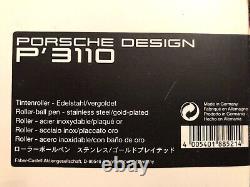 Porsche Design P'3110 Roller-ball pen, stainless steel/gold-plate, never used