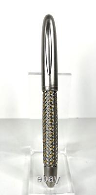 Porsche Design Tec Flex Rollerball Pen P'3110 Steel & 18K Gold Black Ink