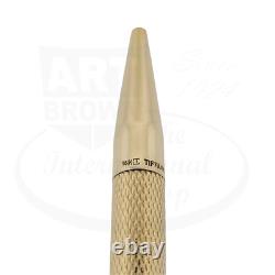 Preowned Tiffany & Co 14K Gold Barley Grain Ballpoint Pen